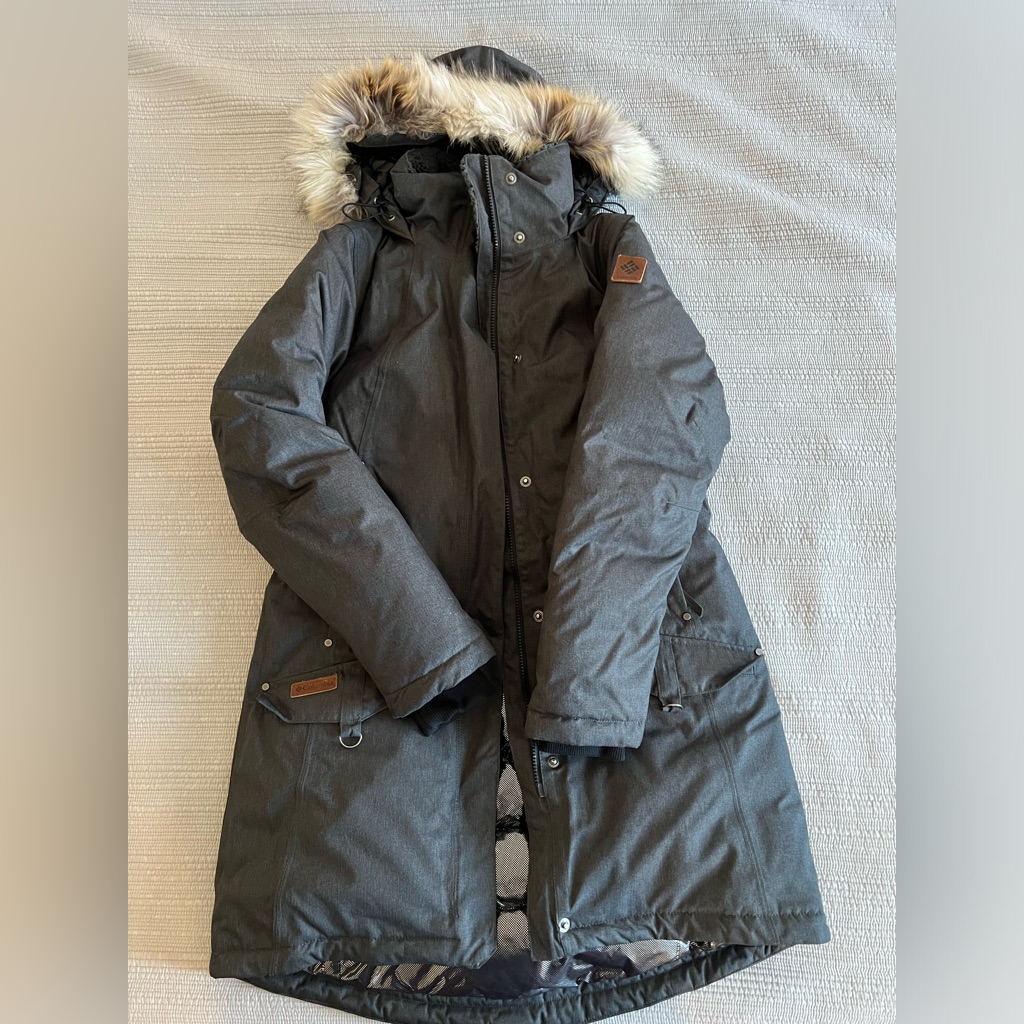 Columbia Down Filled Long Parka Sz M
